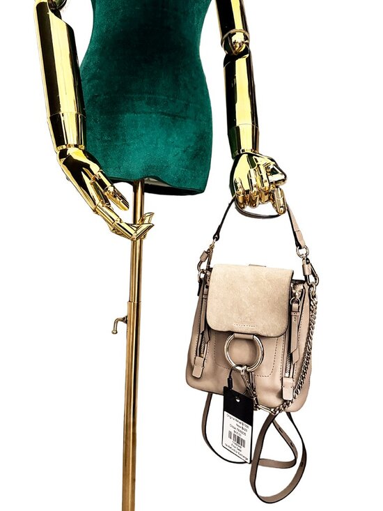 Chloé Grey Leather Backpack
